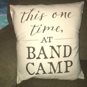 NEW Handmade BAND CAMP Pillow Cover GREAT GIFT